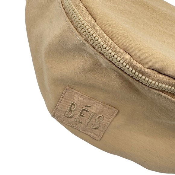 BÉIS Belt Bag Crossbody Fanny Pack Adjustable Strap Beige Pink - Picture 3 of 7